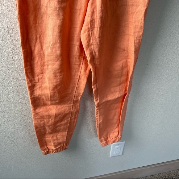 ATHLETA Cabo Linen Jogger Pants Light Peach Casual Activewear Outdoor Women’s 2 - Picture 5 of 13